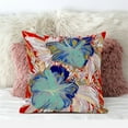 thumbnail image 4 of Hawaii Floral Duo Throw Pillow with Removable Cover in Red Pink Blue 16x16, 4 of 5