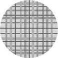 thumbnail image 1 of Ahgly Company Indoor Round Patterned Battleship Gray Area Rugs, 3' Round, 1 of 6