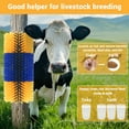 thumbnail image 6 of 1Set Plastic + Nylon Curved Animal Husbandry Brush Cow Horse Goat Pig Scratching Hard Silk Brush Ranch Special Animal Husbandry Scratching Brush, 6 of 7