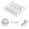 thumbnail image 3 of 5 Pairs False Eyelashes Chemical Fiber Fake Lashes Natural 3D Eye Beauty Lashes, 3 of 8