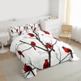 thumbnail image 3 of Castle Fairy Teens Cardinal Bird 3 Pieces Queen Comforter Set,Merry Christmas Ultra Soft Bedding Sets,Festival Xmas Bedding Comforter Set,Ultra Soft Home Decor, 3 of 8