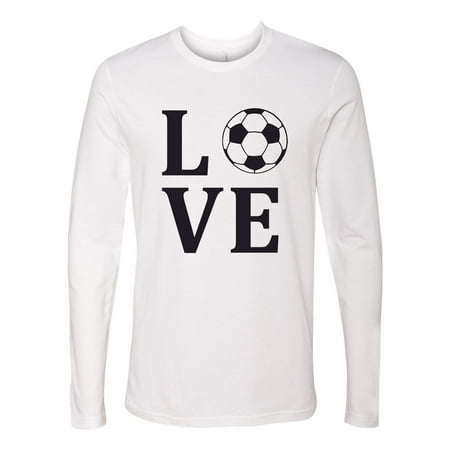 Love Soccer Mens Long Sleeve (Best Black Soccer Jerseys)