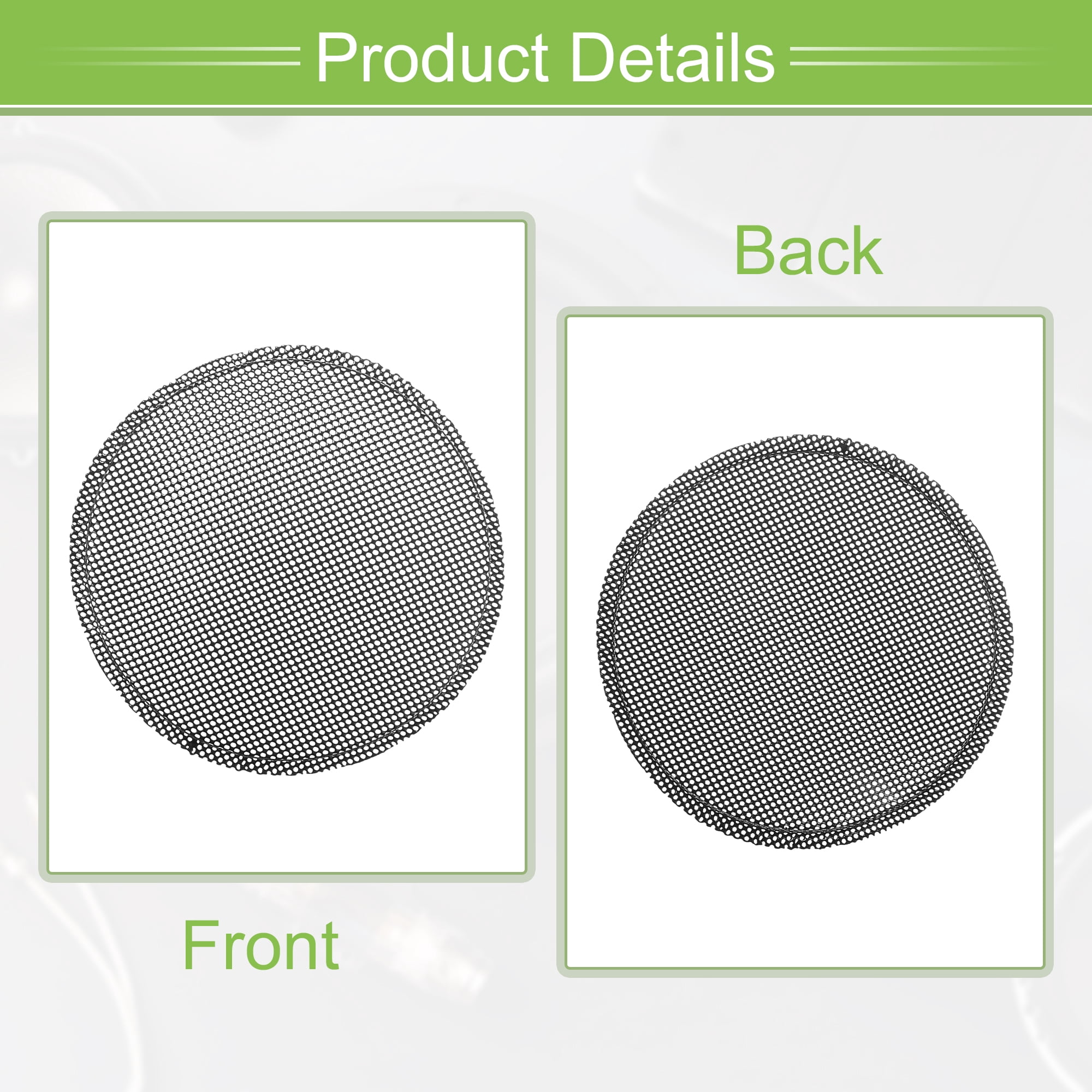 Unique Bargains 4 Pack 1.5 Inch Speaker Grills Mesh for Subwoofer 3.58"x 3.90"x 0.31"