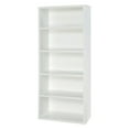 ClosetMaid Bookshelf with 5 Adjustable Shelves & Closed Back Panel
