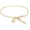 18kt Gold-Plated Sterling Silver Kids' Bracelet with Ladybug Charm, 6 Box Chain