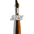 thumbnail image 2 of Endea Graduation Black/Orange/Grey Graduation Tassel with Silver Date Drop, 2 of 11