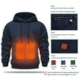 thumbnail image 4 of Winter Heated Hoodie, Heatable Clothing, Cold Resistants and Warm Clothing, Quicks Heating, Convenient to Use, Convenient for Keeping Warm in Winter(Dark Blue L), 4 of 6
