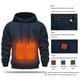thumbnail image 4 of Manta, manta para sofá, sudadera con capucha térmica de moda, batería de larga duración, batería de alta capacidad, calefacción ergonómica, sudadera con capucha, 4 of 7