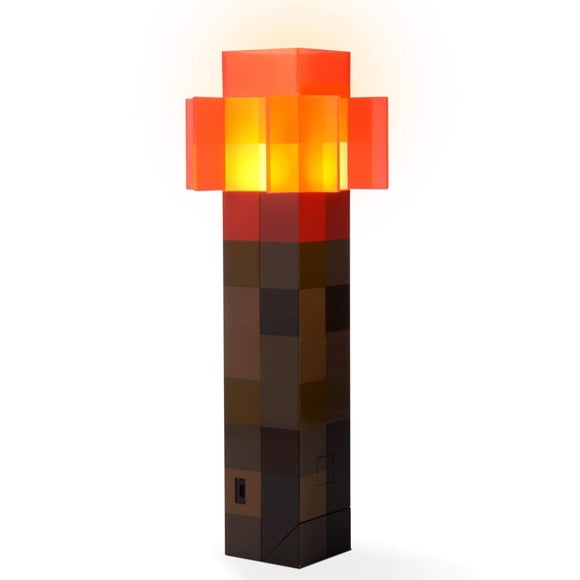 Antorcha LED USB recargable Minecraft Redstone 12.6 Pulgadas para luz nocturna y cosplay
