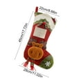 thumbnail image 3 of 1 PC Christmas Stocking 17.72" Large 3D Reindeer Christmas Stocking for Holiday Party Decor Gift, 3 of 6
