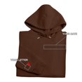 thumbnail image 5 of Holzkary Hoodies for Women Oversized Sweatshirts Initial On Sleeve Anniversary Year Hoodie Valentines Day Fall Fashion Outfits 2025 Casual Sweaters Tops Workout Winter Clothes Coffee 5Xl, 5 of 6