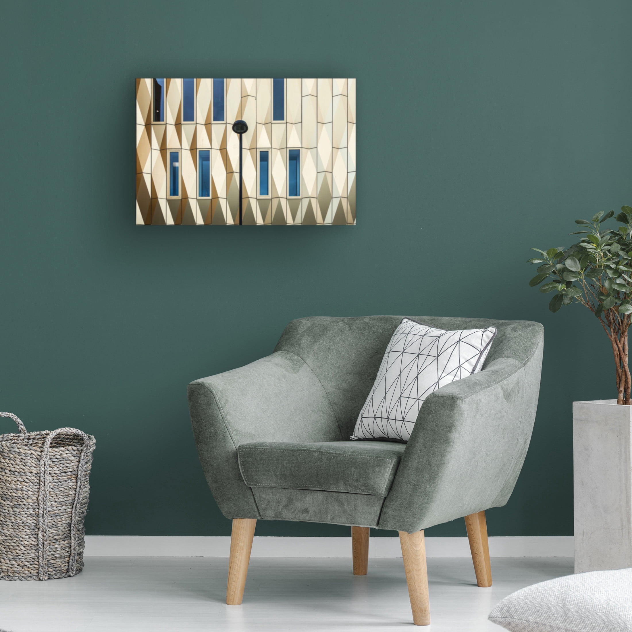 Canvas Wall Art - Henk Van Maastricht 'Facade Details' Wall Art for Living Room, Bedroom, or Office Décor by Trademark Fine Art - 32 x 22 Inches