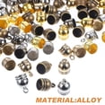 thumbnail image 3 of FUTUREORYY 150Pcs End Caps for Jewelry Making Assorted Color Round Cap Plastic Resin Alloy DIY Tassel Pendant Cord Ends, 3 of 5