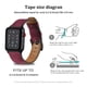 thumbnail image 5 of Compatible con Apple Watch Band 38-40 mm / 42-44 mm, correa de repuesto de cuero genuino compatible con Apple Watch Series 5/ 4/3 /2 /1 Adepaton 2033272-14, 5 of 9