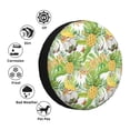 thumbnail image 4 of Fuzoiu Gnome and Pineapple Print Universal Spare Tire Cover with Buckle Strap, Waterproof Wheel Covers for Jeep, Trailer, RV, Truck and All Car-15 inch, 4 of 6