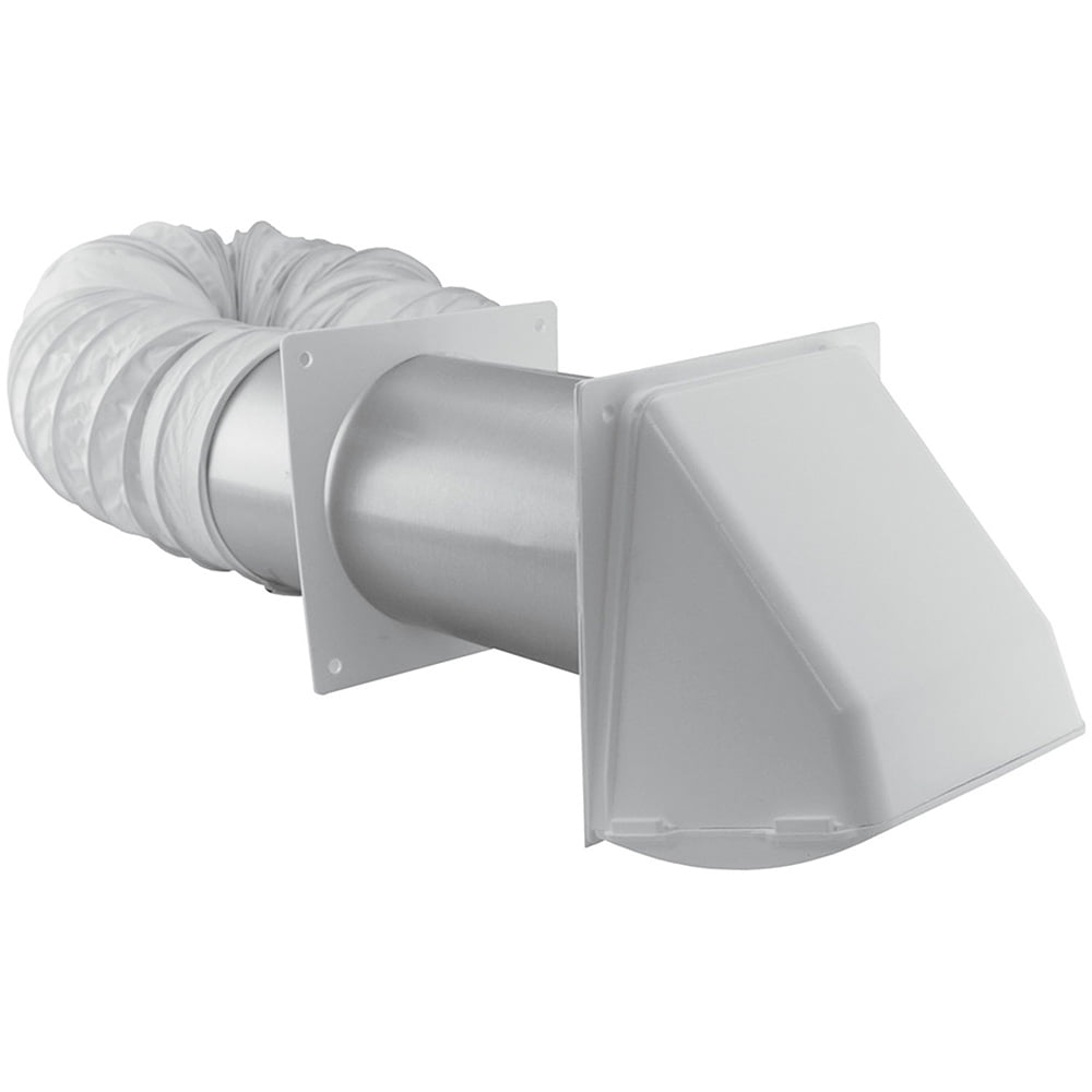 Lambro 207W Bathroom Vent Kit, 5 Pieces, 4 in X 8 Ft