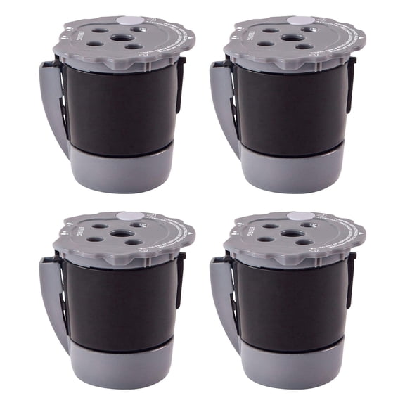 4 Pack Reusable K Cups Coffee Filters,Compatible with Keurig Brewers 1.0 and 2.0Coffee Makers - Universal Kcup Filters