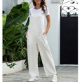 thumbnail image 5 of SDNall Jumpsuits for Women Casual Fashion Retro Overalls Rompers Cotton Suspender Solid Jumpsuit Pants Womens Romper Sizes:S-2XL, 5 of 9
