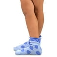 thumbnail image 2 of TeeHee Little Toddler Kids Girls Cotton Roll Top Crew Socks 6 Pair Pack (12-18 Months, Dot Roll Top), 2 of 7