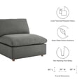 thumbnail image 3 of Modway Commix 3-Piece Fabric Down Filled Sectional Sofa Set in Gray, 3 of 10