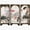 Flower, variant on Hfppkn Mini Desktop 3 Panel Folding Screen Divider Wooden Bird Pattern 22cm Feng Shui Ornament Home Decor