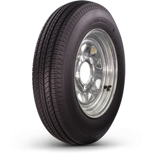 4 Lug Wheel Galvanized Spoke Trailer Tire On Rim 5.30-12 530-12 5.30X12 12 in