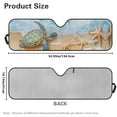 thumbnail image 7 of Uorisanigo Windshield Sunshade, Blocks UV Rays Beach Turtle Starfish Sun Visor Shield, Compatible with Rubicon Sahara TJ JK JKU 2 & 4 Door, Accessories for Jeep Wrangler - 52.95x16.14 inches, 7 of 7