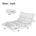 thumbnail image 6 of Topcobe Adjustable Folding Sofa Bed with Two Pillows, Futon Sofa Video Gaming Sofa Lounge Sofa for Living Room, 6 of 10