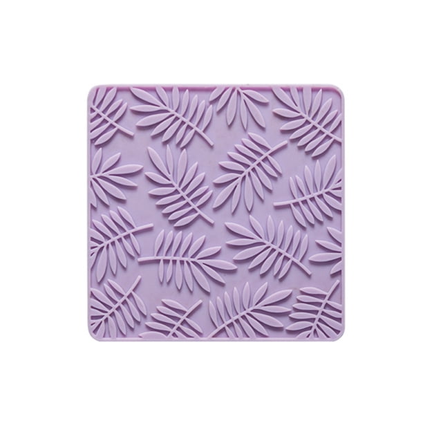 Wosthever Posavasos antideslizante para bebidas, taza de café, alfombrilla de mesa, almohadilla reutilizable, vajilla acanalada, Protector de mantel rosa Mostrada Violeta Wosthever HA063441-05