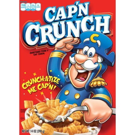 Cap'n Crunch Crunch TWE5&nbsp;Variety Bundle, Original, Berries, Peanut Butter, Breakfast Cereal.Lot Of 3 Flavors 3 Boxes.