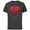 Charcoal, variant on Donald and Daisy Duck Valentine's Day Heart - Short Sleeve Cotton T-Shirt for Adults - Customized-Natural