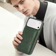 thumbnail image 5 of Klonfd With Foldable Card Holder & Stand For IPhone 17 Pro Wallet Phone With Card Slots Detachable Leather Cover Supports Wireless Charging, 5 of 5