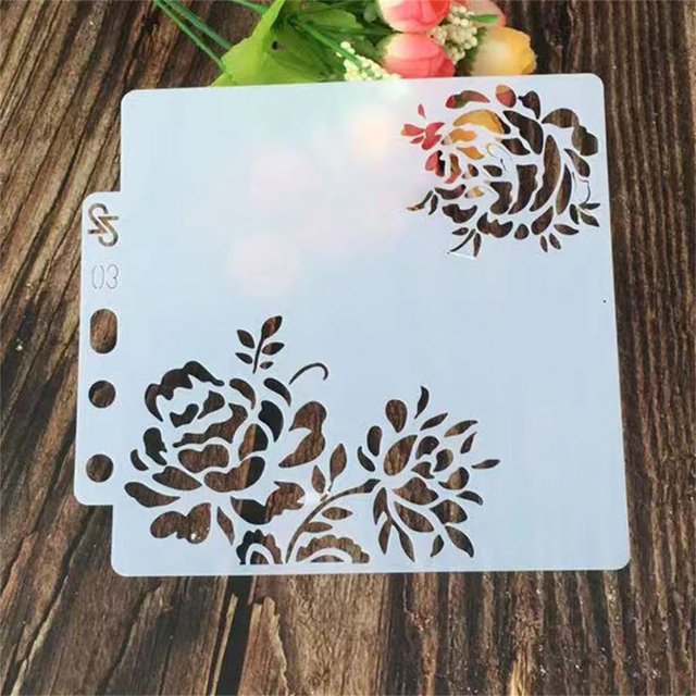 ZTTD 1 PCS Geometric Drawings Templates, Drafting Stencils Measuring Tools, Plastic Clear White Multi-Function Measuring Rulers for Office,Studying,Designing and DIY Scrapbooks Wall Home Decors