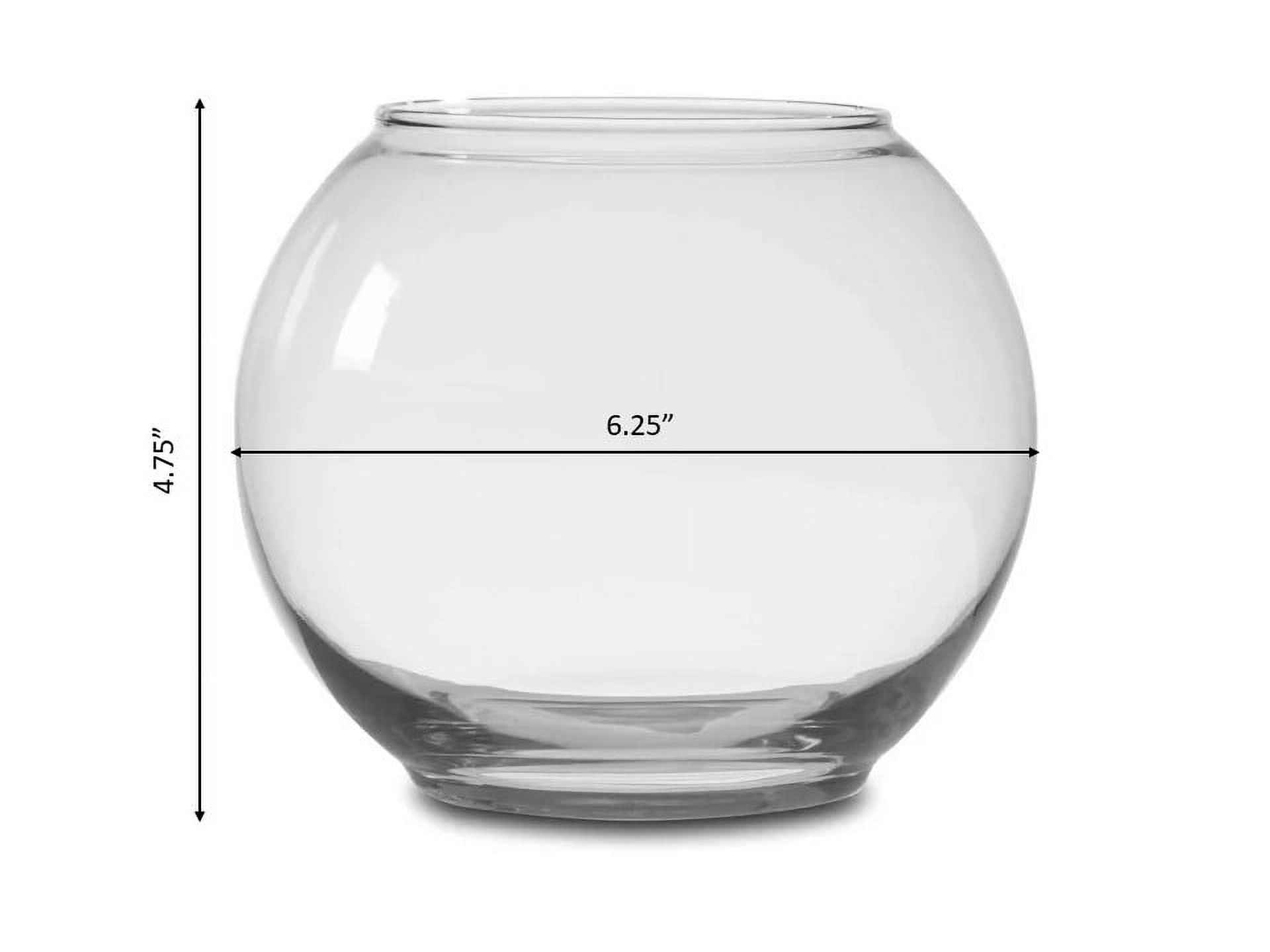 Libbey Clear Glass Bubble Ball Floral Vase, 5.5 in.