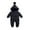 Black, variant on Ingzy Baby Girls Boys Warm Snowsuit Jumpsuit Down Coat Romper Onesie Hooded Puffer Jacket Outwear
