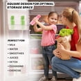 thumbnail image 5 of Milton Bulk Water Bottles Set of 4, 10 & 17 oz Leakproof Reusable Bottles, Pink/Green, 5 of 8