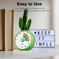thumbnail image 6 of Visual Timer for Kids, 60-Minute Countdown Timer for Classroom Office Kitchen, Desk Timer Kids Time Management Tools with Silent Operation, Pomodoro Time Rainbow Pattern (Green), 6 of 13