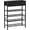 Charcoal, variant on 5 Tier Shoe Organizer with 2 Non-Woven Drawers, Metal Storage Shoe Shelf for 16-20 Pairs of Shoes, with Wooden Top and Steel Frame