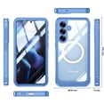 thumbnail image 5 of Dteck for Samsung Galaxy S25 FE Case with Built-in Screen Protector, Magnetic Phone Case Compatible with MagSafe, Military-Grade Protection Full Body Shockproof Clear Protective Phone Cover,Blue, 5 of 5