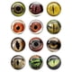 thumbnail image 2 of Cabujón de cristal con forma de ojo de dragón en pares, 12 mm, 16 mm, 18 mm, 20 mm y 25 mm, redondo, para fotografía, con parte trasera plana, 2 of 5