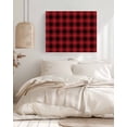 thumbnail image 3 of Red Black Plaid Wall Art for Living Room,Canvas Picture Wall Decor for Bathroom Bedroom,Vintage Farmhouse Abstract Buffalo Check Painting Artwork for Office Kitchen Hallway Dining Room Decor 12"x16", 3 of 8