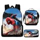 thumbnail image 2 of 3 unids/set de mochila de la serie Spiderman para estudiantes, estuche de lápices, bolso cruzado, arnés de cojín de aire para niños de superhéroe, mochilas escolares impermeables hola suerte unisex, 2 of 2
