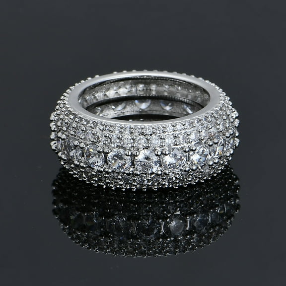 Womens Moissanite Rings for Men 18K Gold S925 Full Moissanite Wedding Band for Bridal Set Simulated Diamond Promise Ring Moissanite Mens Wedding Band