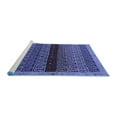 thumbnail image 2 of Ahgly Company Machine Washable Indoor Rectangle Abstract Blue Modern Area Rugs, 6' x 9', 2 of 4