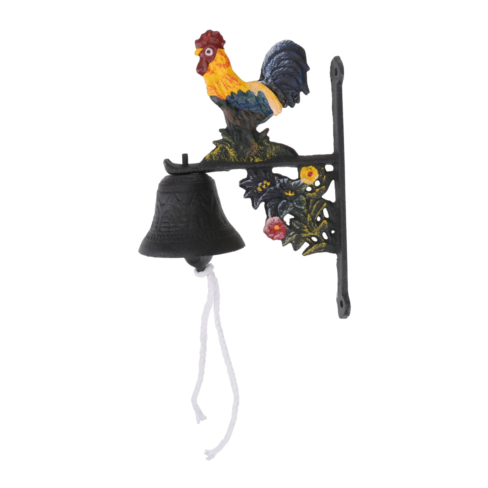 WHAMVOX  Wall Bell Metal Rooster Doorbell Garden Indoor Decoration