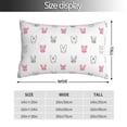 thumbnail image 2 of Salouo Girl Rabbit Pattern Pillow Cases,1PC Pillow Covers with Envelope Closure Decorative Pillow Case for Bed Couch,Pillows Not Included-20"x30", 2 of 6