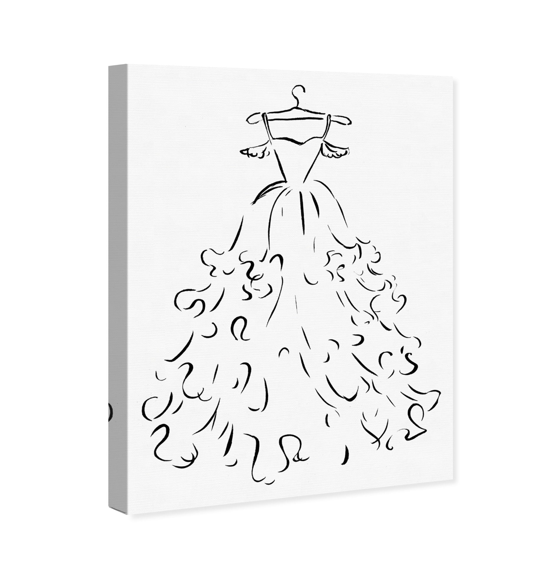 Runway Avenue Fashion and Glam Wall Art Canvas Prints 'The Noir Tarot'  Perfumes - Black, White 
