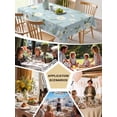 thumbnail image 6 of White Daisy Tablecloth Rectangle Table Cloths 54x108, Waterproof Tablecloth Outdoor Table Cloth, Country Pastoral Spring Botanical Flowers Washable Table Cover for Kitchen Dinning Party, 6 of 8