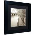 thumbnail image 2 of Trademark Fine Art "Promenade Seine II" Canvas Art by Alan Blaustein, Black Matte, Black Frame, 2 of 4