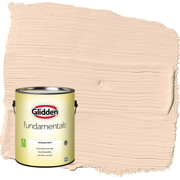 Glidden Fundamentals Sourpatch Peach / Orange Semi-Gloss Interior Paint, 1 Gallon